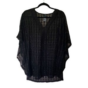 Catalina Cover Up Women’s Size 4-6 Black Lace